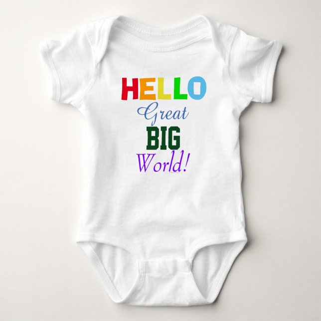 Hello Great Big World Rainbow Infant Shirt (Front)