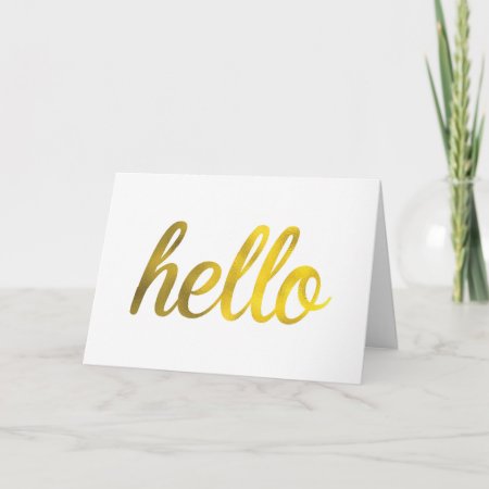 Hello Greeting Card