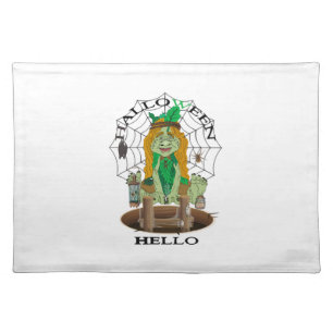 Hello Halloween Cloth Placemat