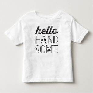 Hello Handsome - Mustache & Bow Tie Little Man Boy Toddler T-shirt