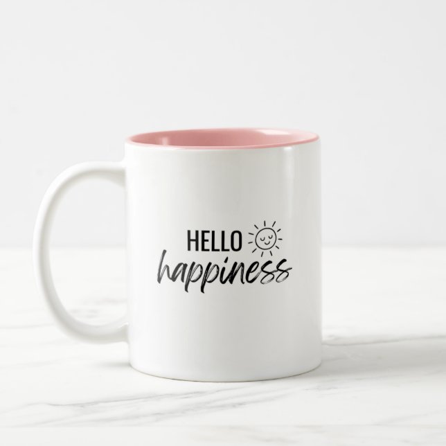 Hello Happiness Sunshine Mug (Left)