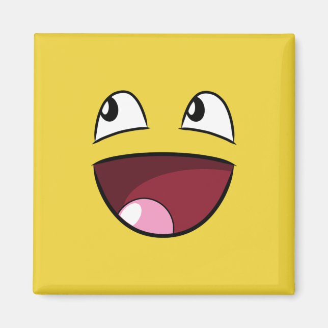 hello happy face magnet (Front)