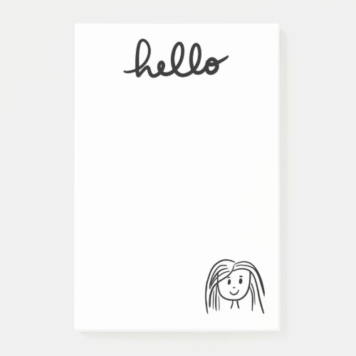 Hello Happy Post_It Notes