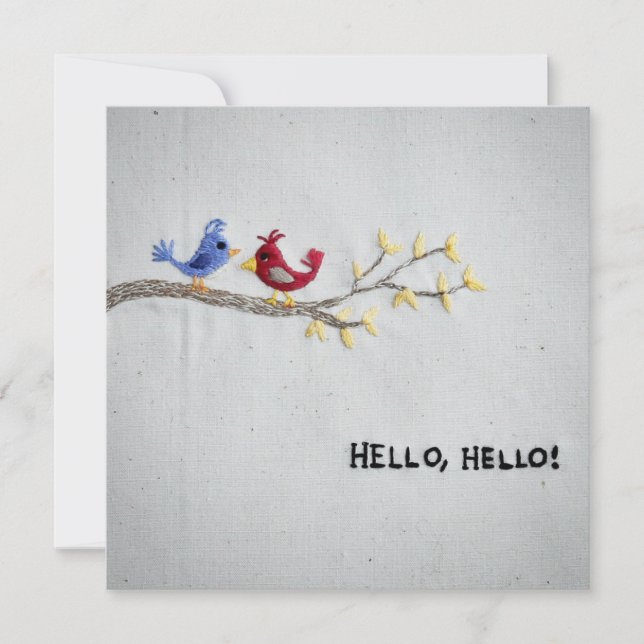 Hello Hello Greeting Card (Front)