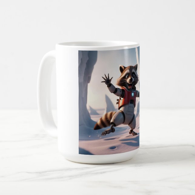 Hello,Hi Raccon  Coffee Mug (Front Left)