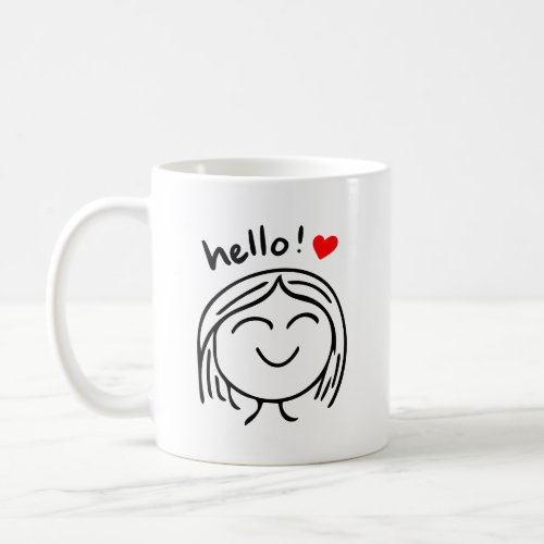 Hello Hola Corazon Coffee Mug