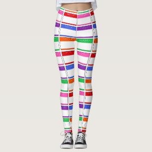 Hello Hola Salut Name Tag Yoga Pants Gym Leggings