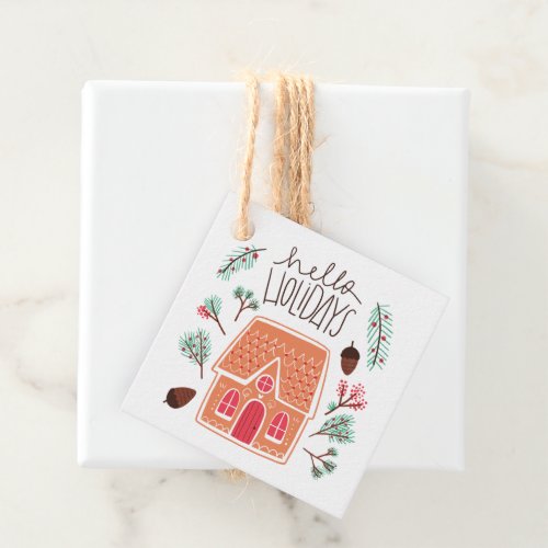 Hello Holidays  Gingerbread House Favor Tags