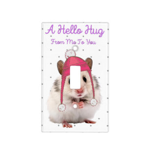 Hello Hug Hamster Light Switch Cover