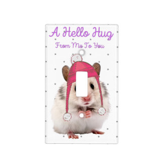 Hello Hug Hamster Light Switch Cover