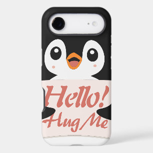 Hello! Hug Me - penguin costume personalization iPhone 17 Air Case