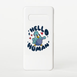 Hello human cute bird samsung galaxy s10 case