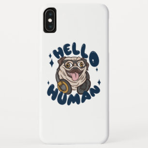 Hello human Cute dog iPhone XS Max Case