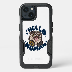Hello human Cute dog iPhone 13 Case