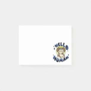 Hello human Meditating yoga dog Post-it Notes
