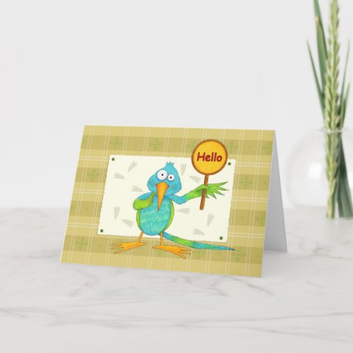 Hello Hummingbird Greeting Card