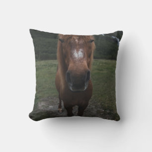 HELLO I AM A HORSE THROW PILLOW