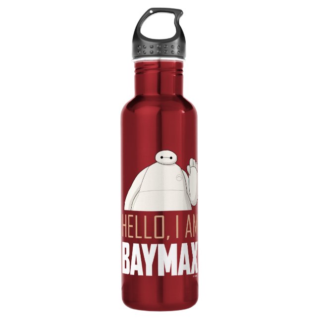 Hello, I am Baymax Stainless Steel Water Bottle (Front)