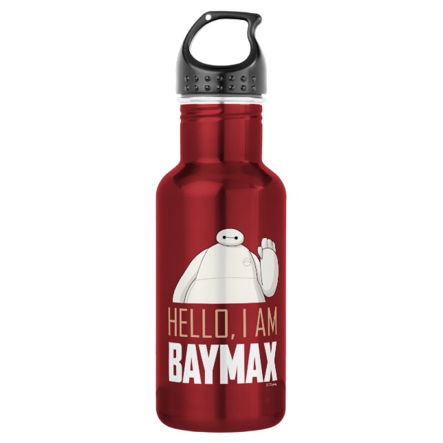 Hello, I am Baymax Stainless Steel Water Bottle (Front)