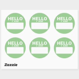 Hello I Am - name tag | Zazzle