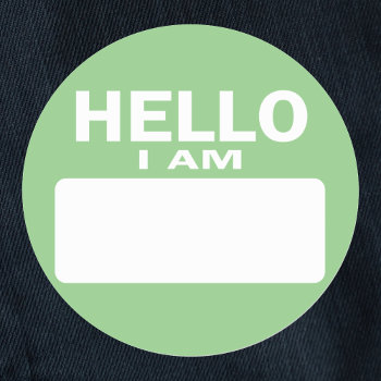 Hello I Am - Name Tag by Sideview at Zazzle