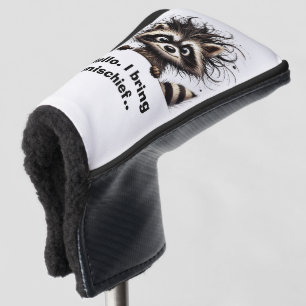 Hello. I bring mischief Raccoon  Golf Head Cover