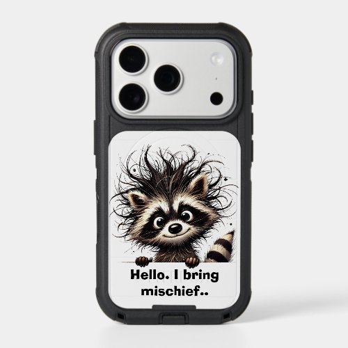Hello. I bring mischief Raccoon  iPhone 17 Pro Case
