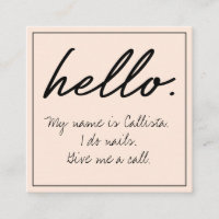 Hello I Do Quote Modern Blush Pink Typography