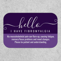 hello i have FIBROMYALGIA disability id Patch