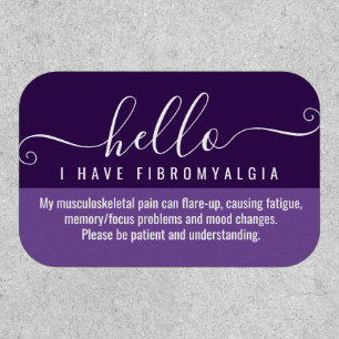 hello i have FIBROMYALGIA disability id Patch