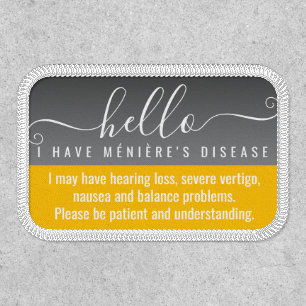 hello i have Menieres Disease disability id Patch