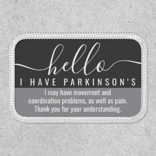 hello i have PARKINSONS disability id Patch