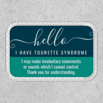 hello i have tourette syndrome patch