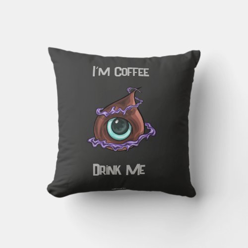 Hello Im Coffee Throw Pillow