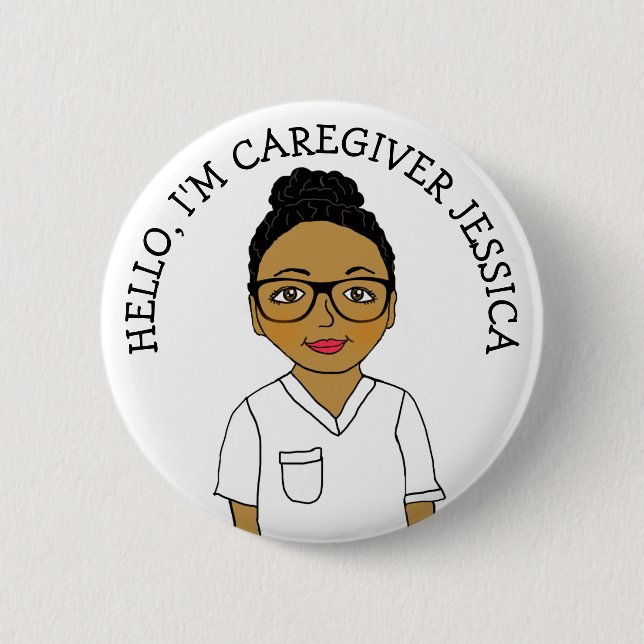 Hello, I'm Caregiver Add Name Button (Front)