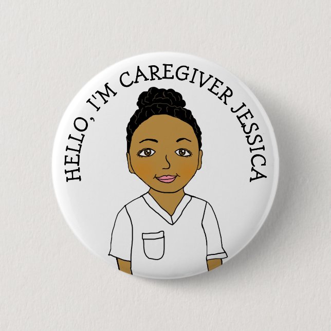 Hello, I'm Caregiver Add Name Button (Front)