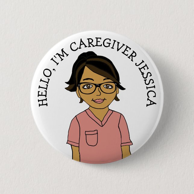Hello, I'm Caregiver Add Name Button (Front)