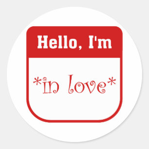 Hello I'm in love stickers