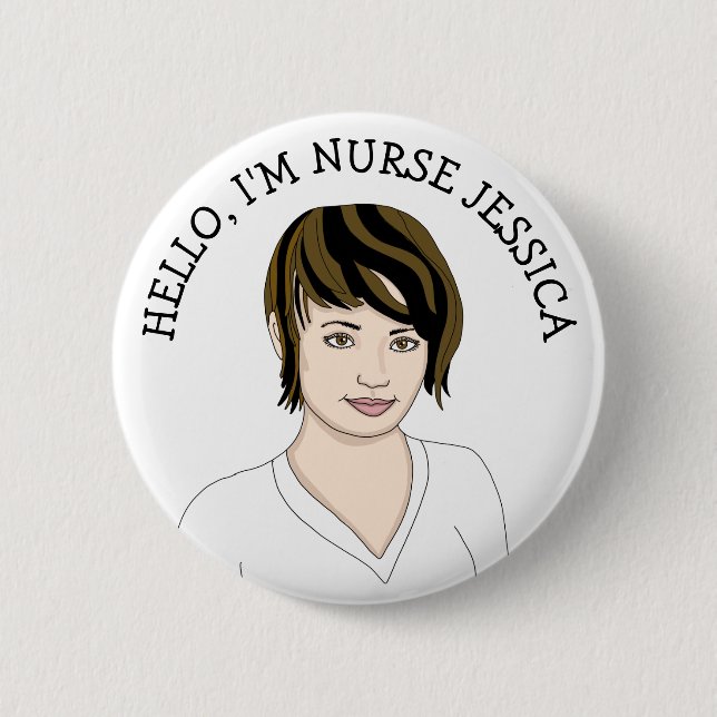 Hello, I'm Nurse Add Name Button (Front)