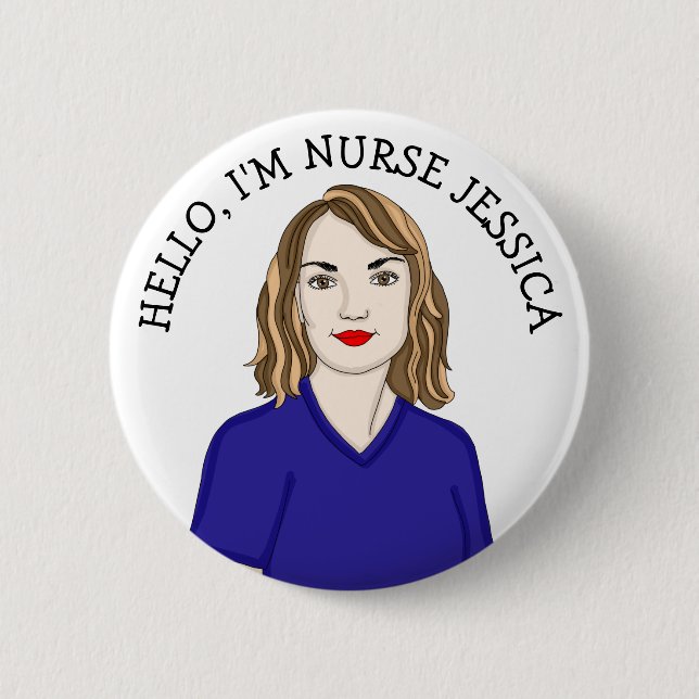 Hello, I'm Nurse Add Name  Button (Front)