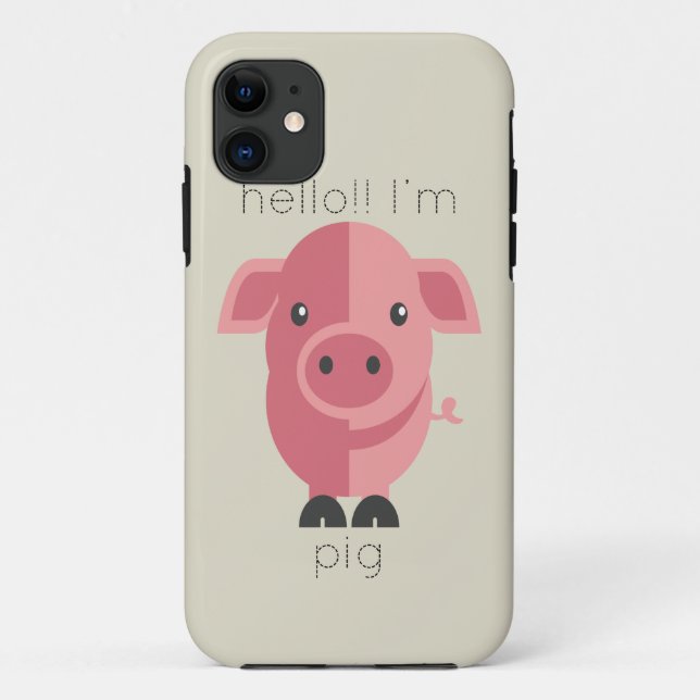 Hello Im Pig Case-Mate iPhone Case (Back)