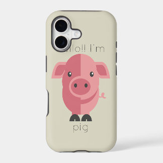 Hello Im Pig iPhone 17 Case