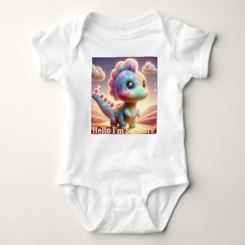 Hello Im Sunflare  Baby Bodysuit