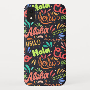 Hello In Different Languages iPhone XR Case