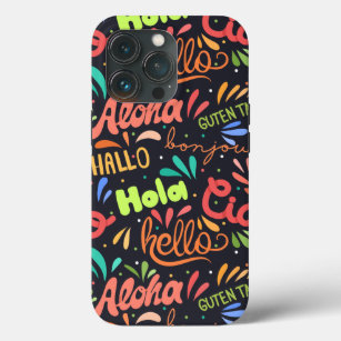 Hello In Different Languages iPhone 13 Pro Case