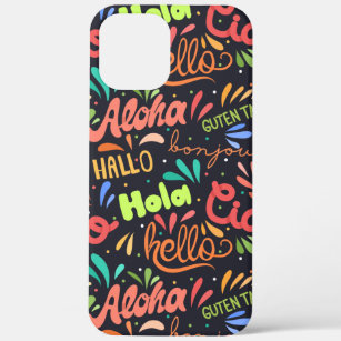 Hello In Different Languages iPhone 12 Pro Max Case