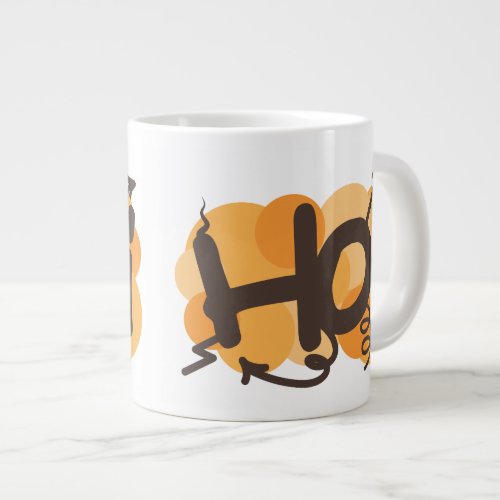 Hello in Dutch hoi graffiti Giant Coffee Mug