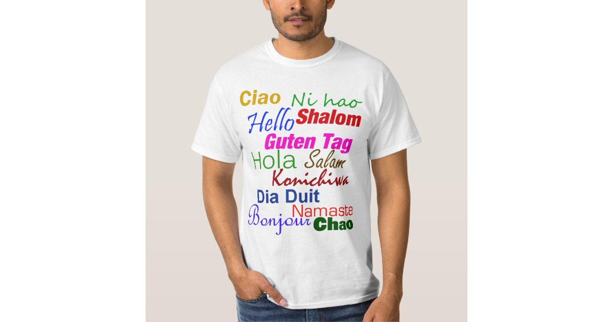 t shirt in other languages