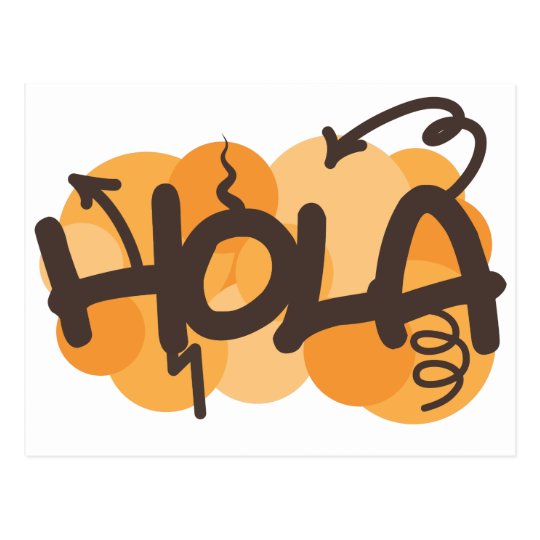 Hello in Spanish Postcard