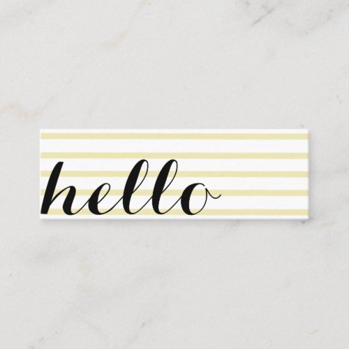 Hello interpreter translator language teacher mini business card